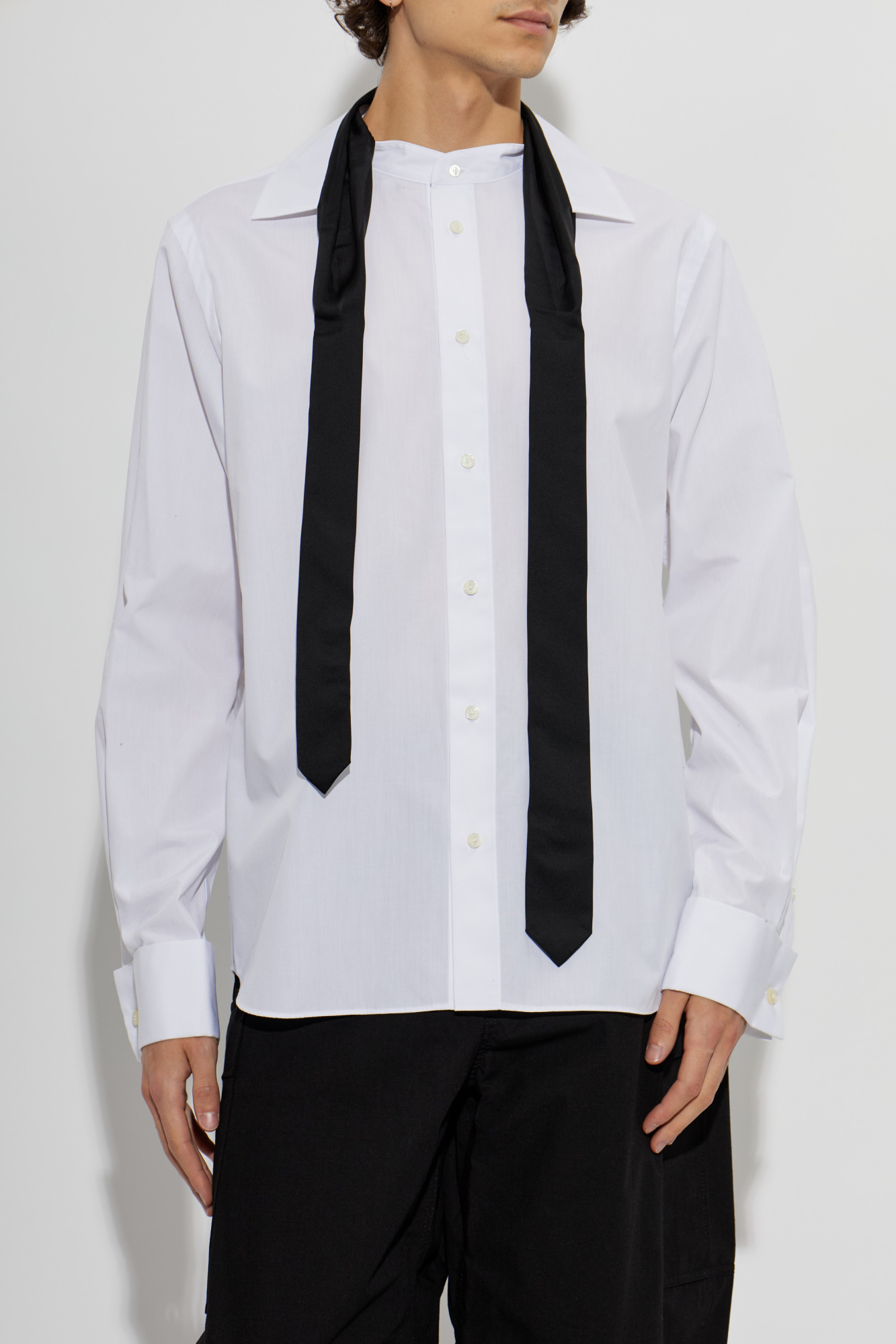 Sacai Shirt with sewn-in tie | Men's | Vitkac
